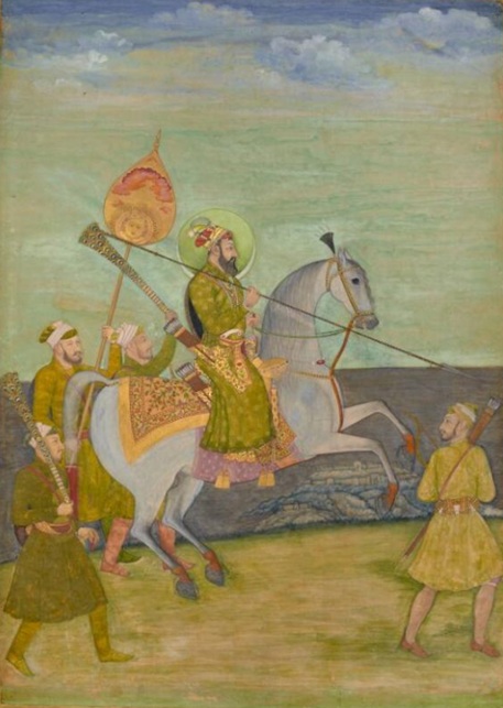 Bahadur Shah with attendants, ca. 1690 (Unknown Artist) The Museum of Fine Arts Houston, TX, 2009.478